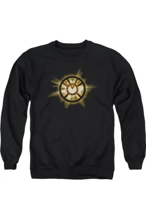 Green Lantern Orange Glow Adult Crewneck Sweatshirt