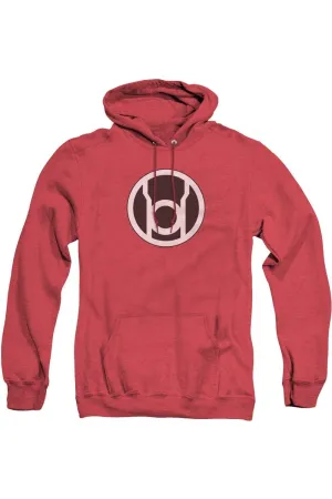 Green Lantern Red Lantern Logo Adult Heather Hoodie / Hooded Sweatshirt