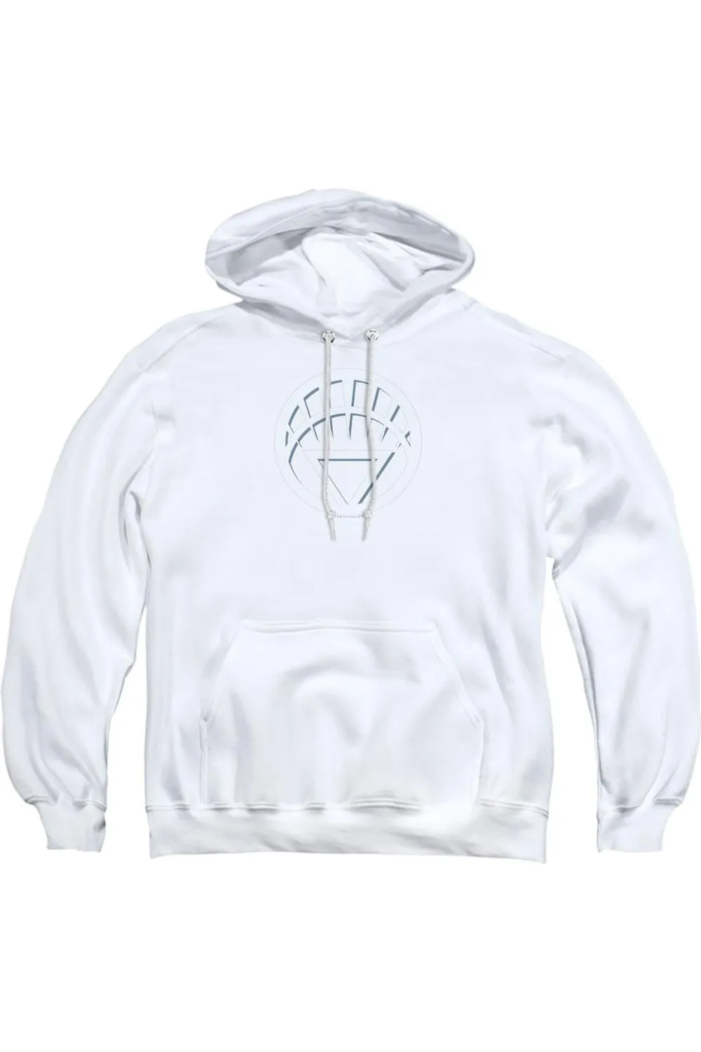 Green Lantern White Lantern Logo Adult Pull Over Hoodie / Hooded Sweatshirt