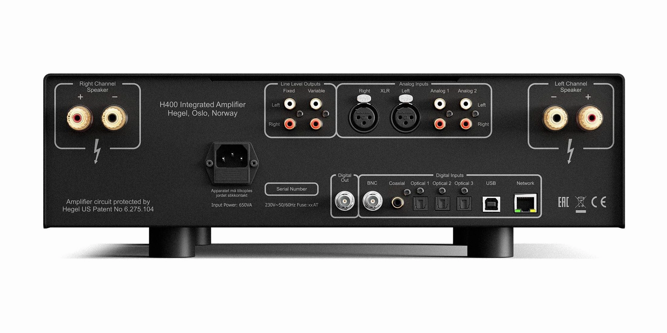 Hegel H400 Integrated Amplifier With Streaming Capability