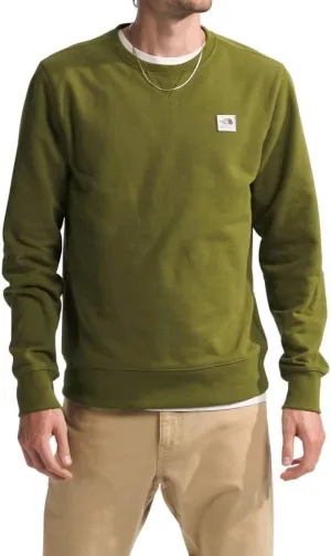 Heritage Patch Crew Sweatshirt In Forest Olive ecco Shoes