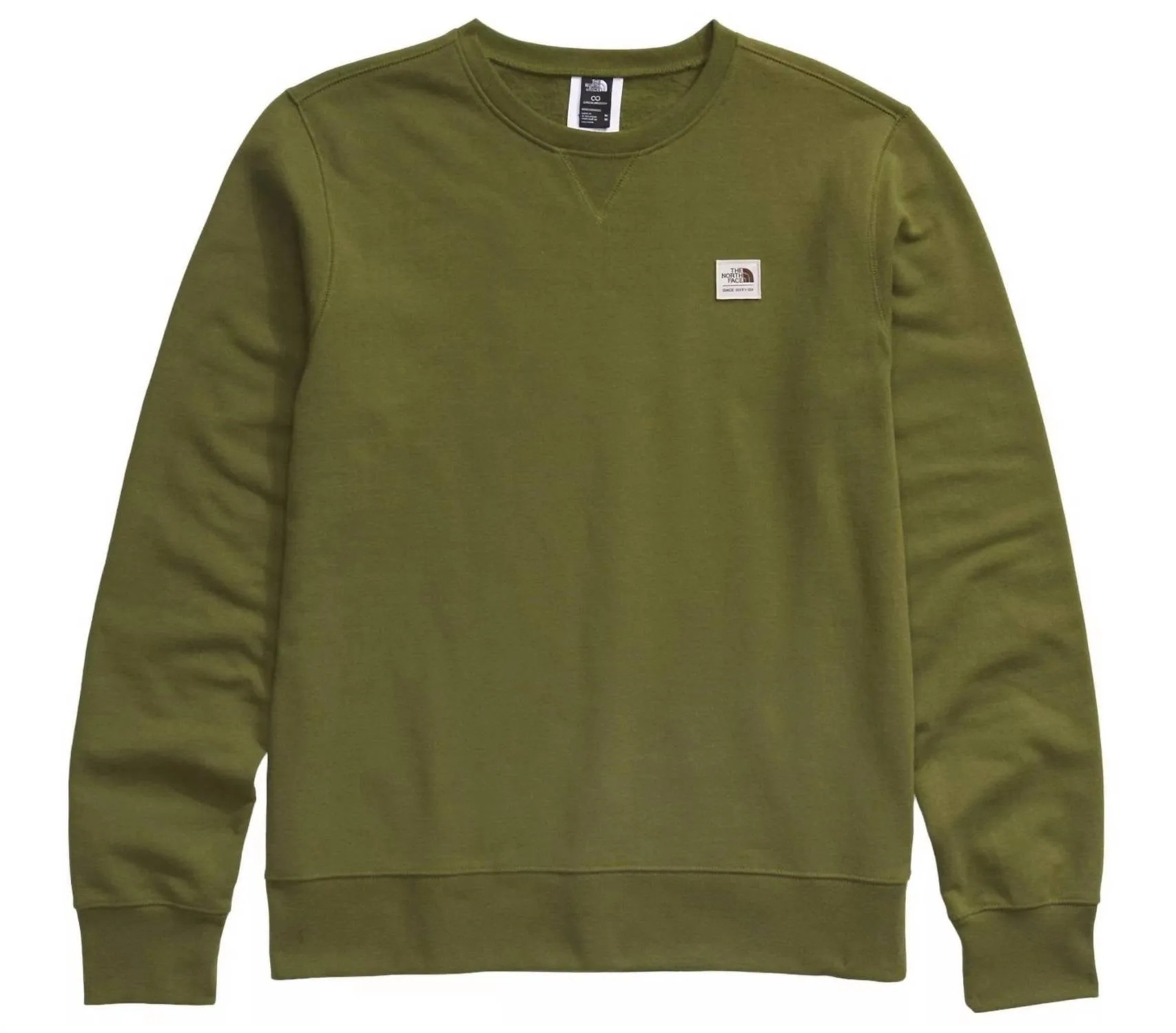 Heritage Patch Crew Sweatshirt In Forest Olive ecco Shoes