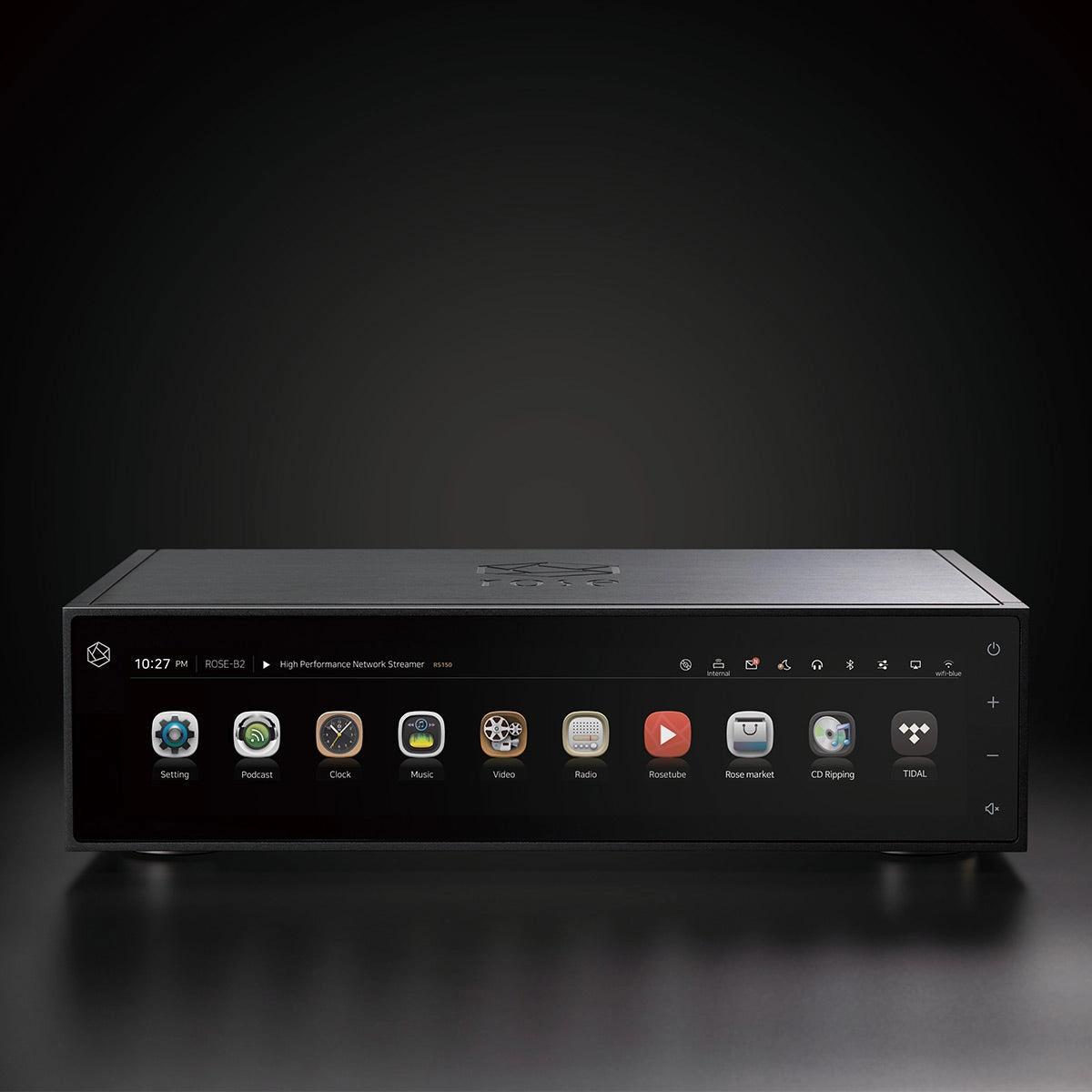 HiFi Rose RS150B High-Performance Network Streamer with Built-In ESS Sabre DAC (Black)