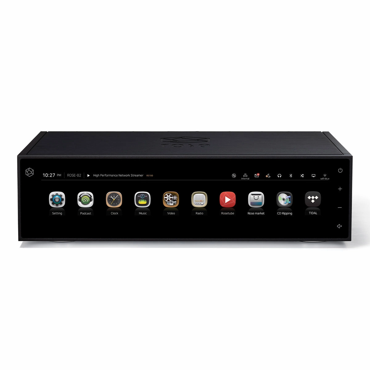 HiFi Rose RS150B High-Performance Network Streamer with Built-In ESS Sabre DAC (Black) with RSA780 Reference CD Drive and Ripper