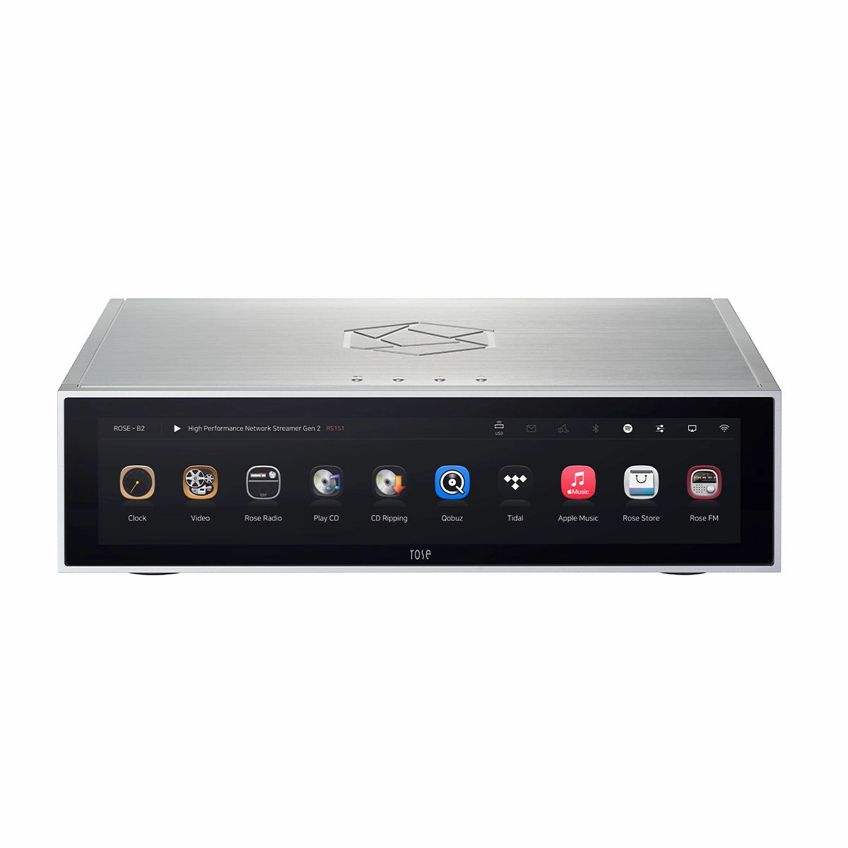 HiFi Rose RS151 Network Streamer (Silver) Music streaming,Audio Streaming,Online Music Services