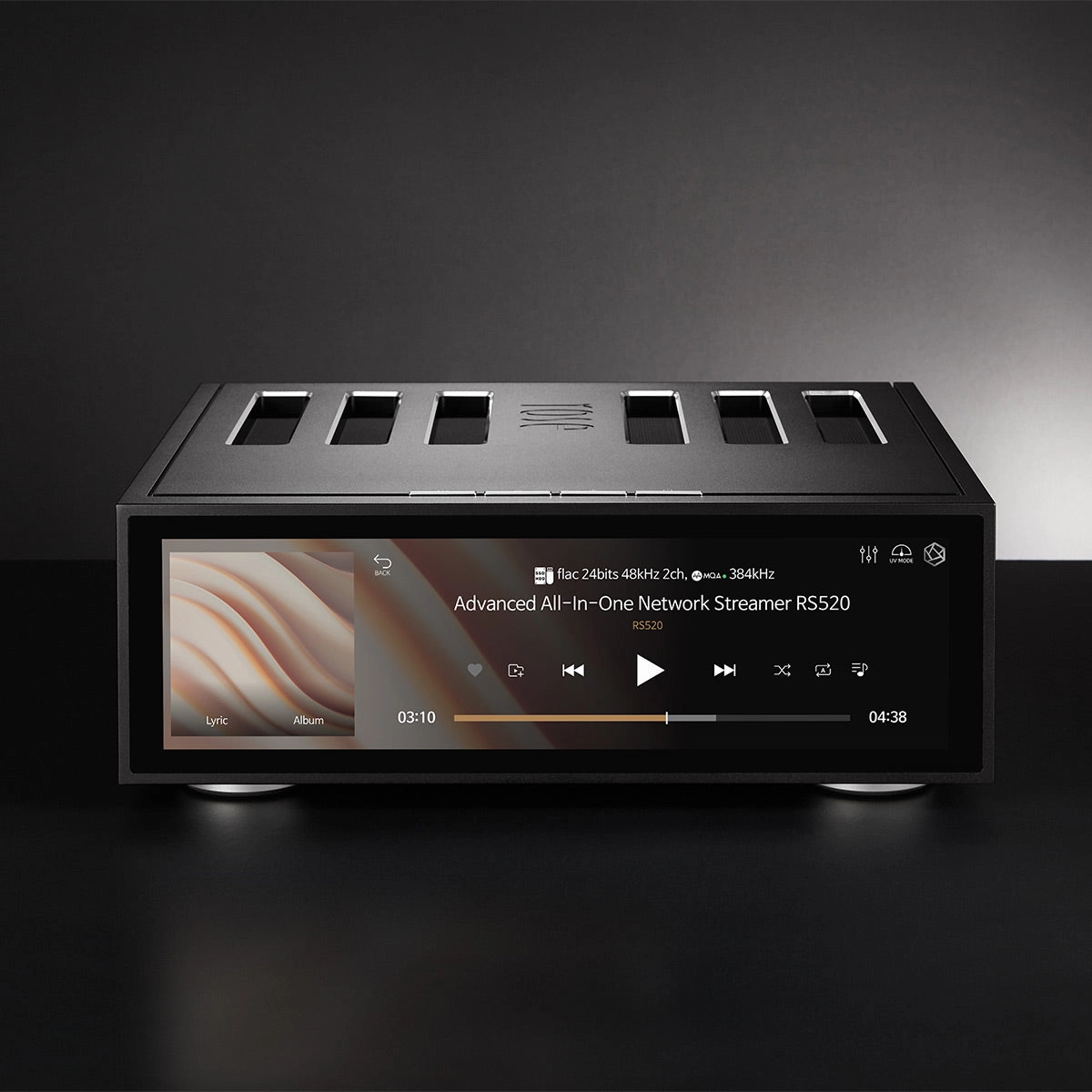 HiFi Rose RS520 Wireless Network Streamer & Integrated Amplifier with Built-In ESS Sabre DAC (Black)