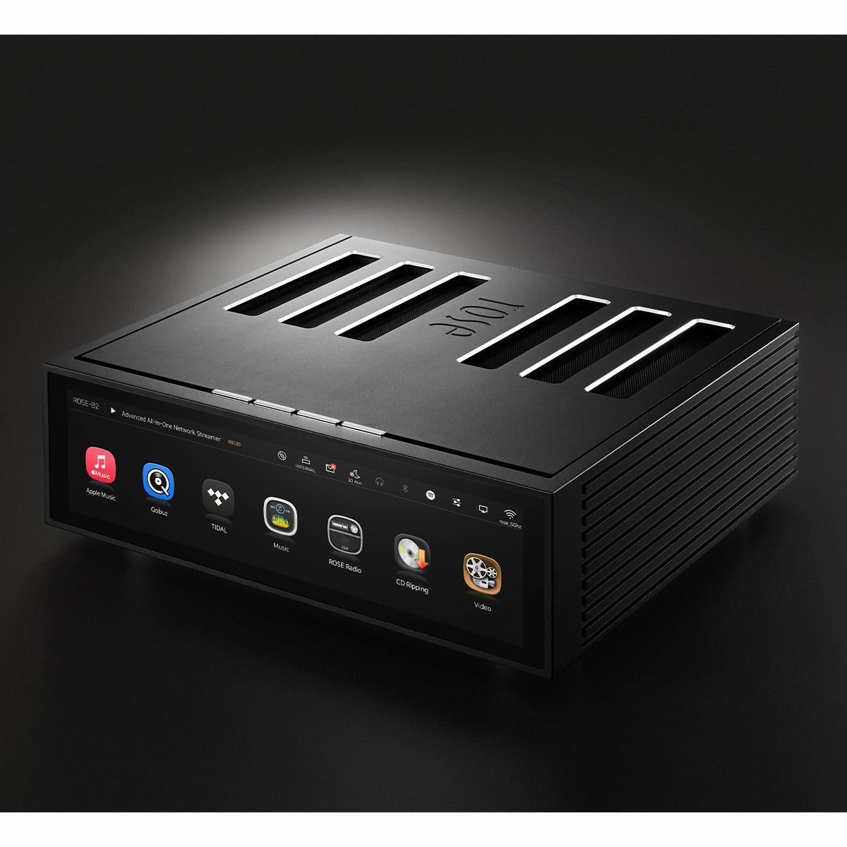 HiFi Rose RS520 Wireless Network Streamer & Integrated Amplifier with Built-In ESS Sabre DAC (Black)