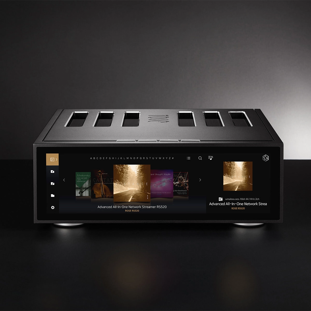 HiFi Rose RS520 Wireless Network Streamer & Integrated Amplifier with Built-In ESS Sabre DAC (Black) with RSA780 Reference CD Drive and Ripper