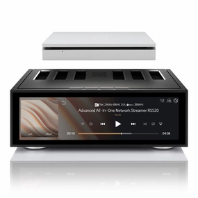 HiFi Rose RS520 Wireless Network Streamer & Integrated Amplifier with Built-In ESS Sabre DAC (Black) with RSA780 Reference CD Drive and Ripper CD player,Compact Disc Player,CD Transport