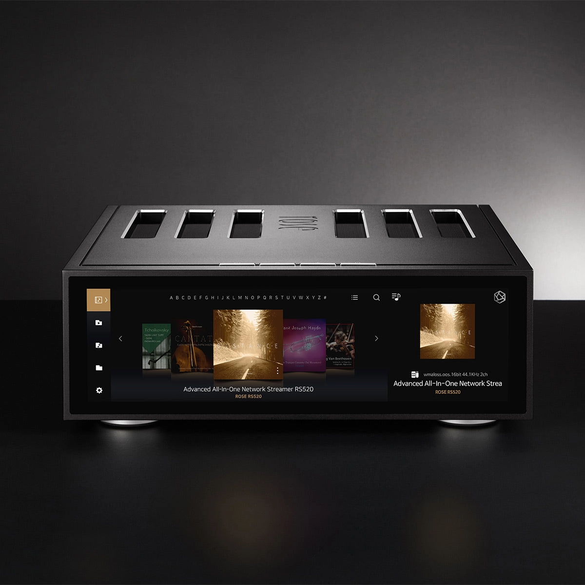 HiFi Rose RS520 Wireless Network Streamer & Integrated Amplifier with Built-In ESS Sabre DAC (Black) with RSA780 Reference CD Drive and Ripper