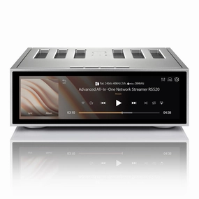 HiFi Rose RS520 Wireless Network Streamer & Integrated Amplifier with Built-In ESS Sabre DAC (Silver) Music streaming,Audio Streaming,Online Music Services