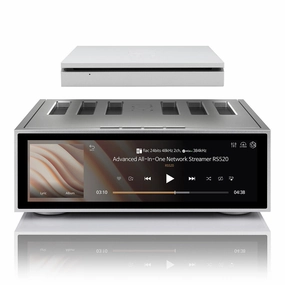 HiFi Rose RS520 Wireless Network Streamer & Integrated Amplifier with Built-In ESS Sabre DAC (Silver) with RSA780 Reference CD Drive and Ripper hi-fi volume knob,hi-fi remote control system,hi-fi smart amplifier