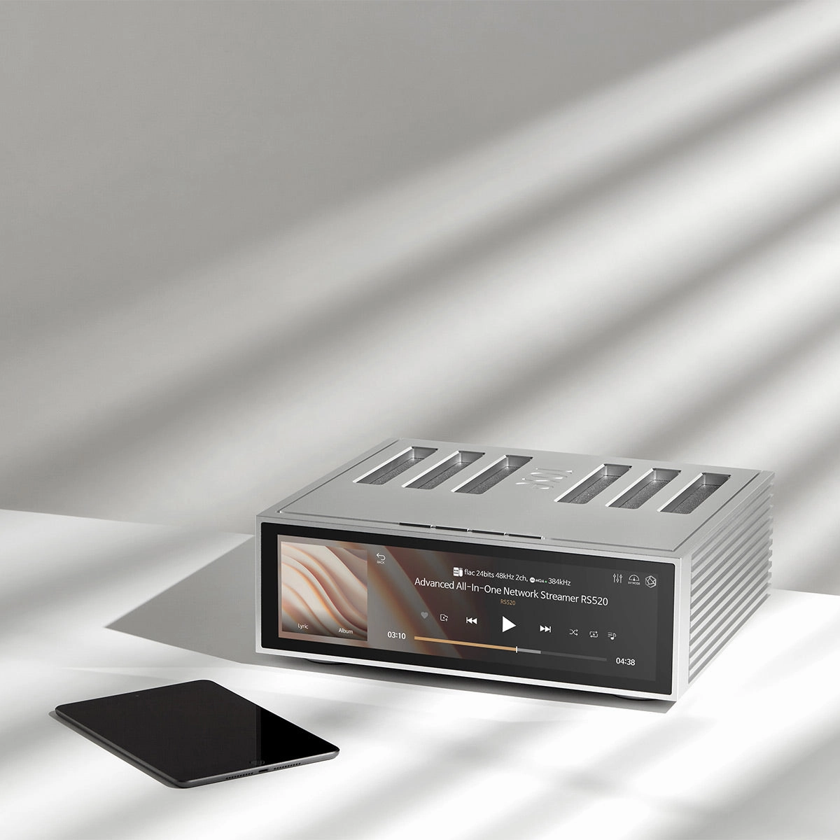 HiFi Rose RS520 Wireless Network Streamer & Integrated Amplifier with Built-In ESS Sabre DAC (Silver) with RSA780 Reference CD Drive and Ripper