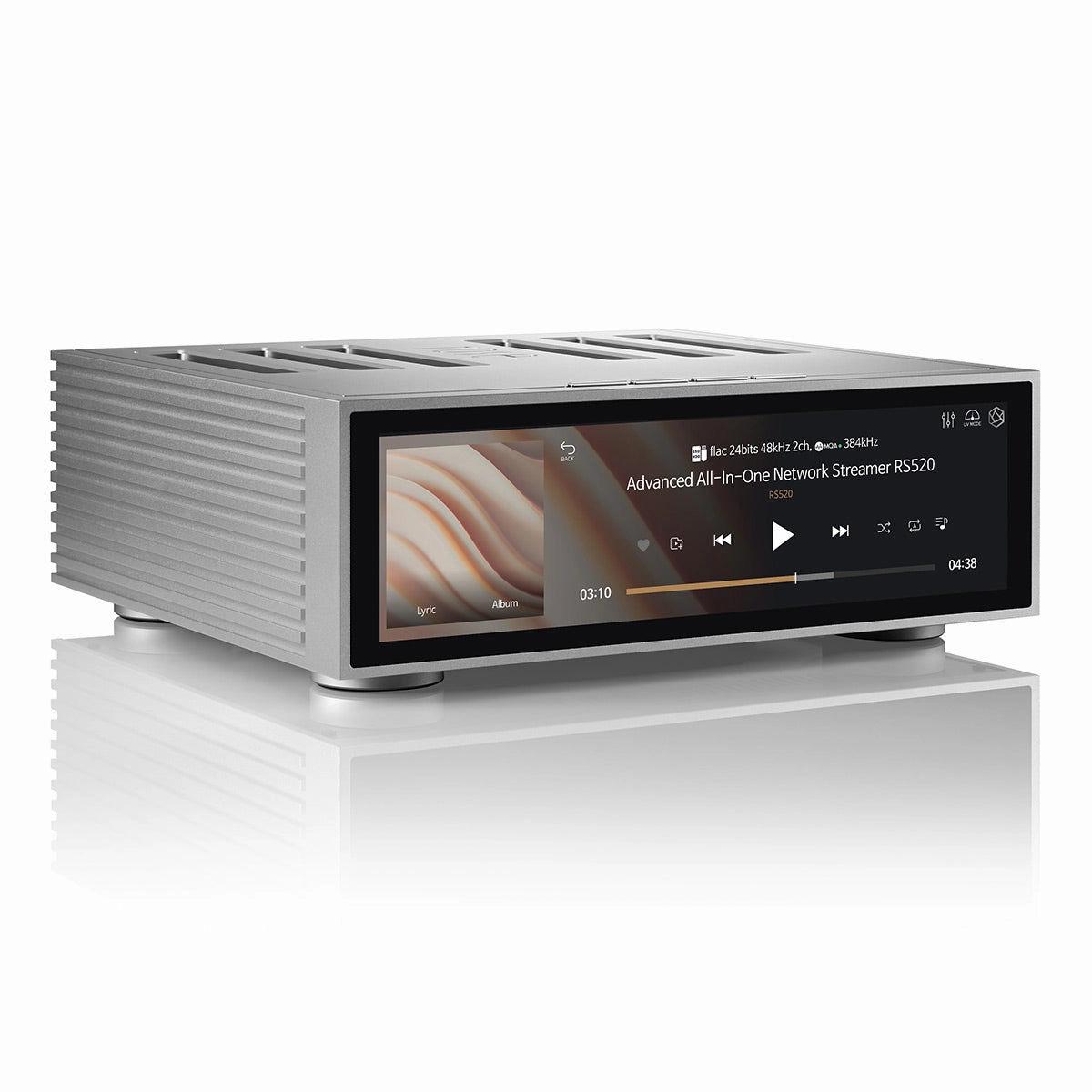 HiFi Rose RS520 Wireless Network Streamer & Integrated Amplifier with Built-In ESS Sabre DAC (Silver) with RSA780 Reference CD Drive and Ripper