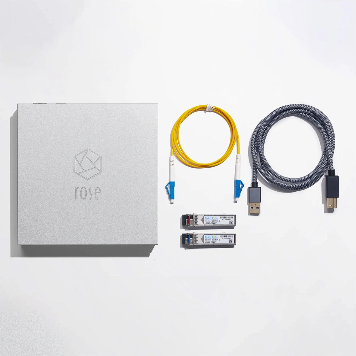 HiFi Rose RSA720 USB Fiber Optic Hub (Silver)