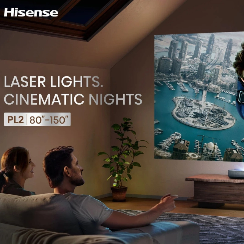 Hisense PL2 80  150 Ultra Short Throw Laser Cinema Projector (Each)