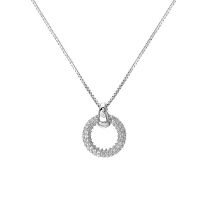 Hot Diamonds Jewellery Hot Diamonds Forever Sterling Silver White Topaz Pendant Necklace