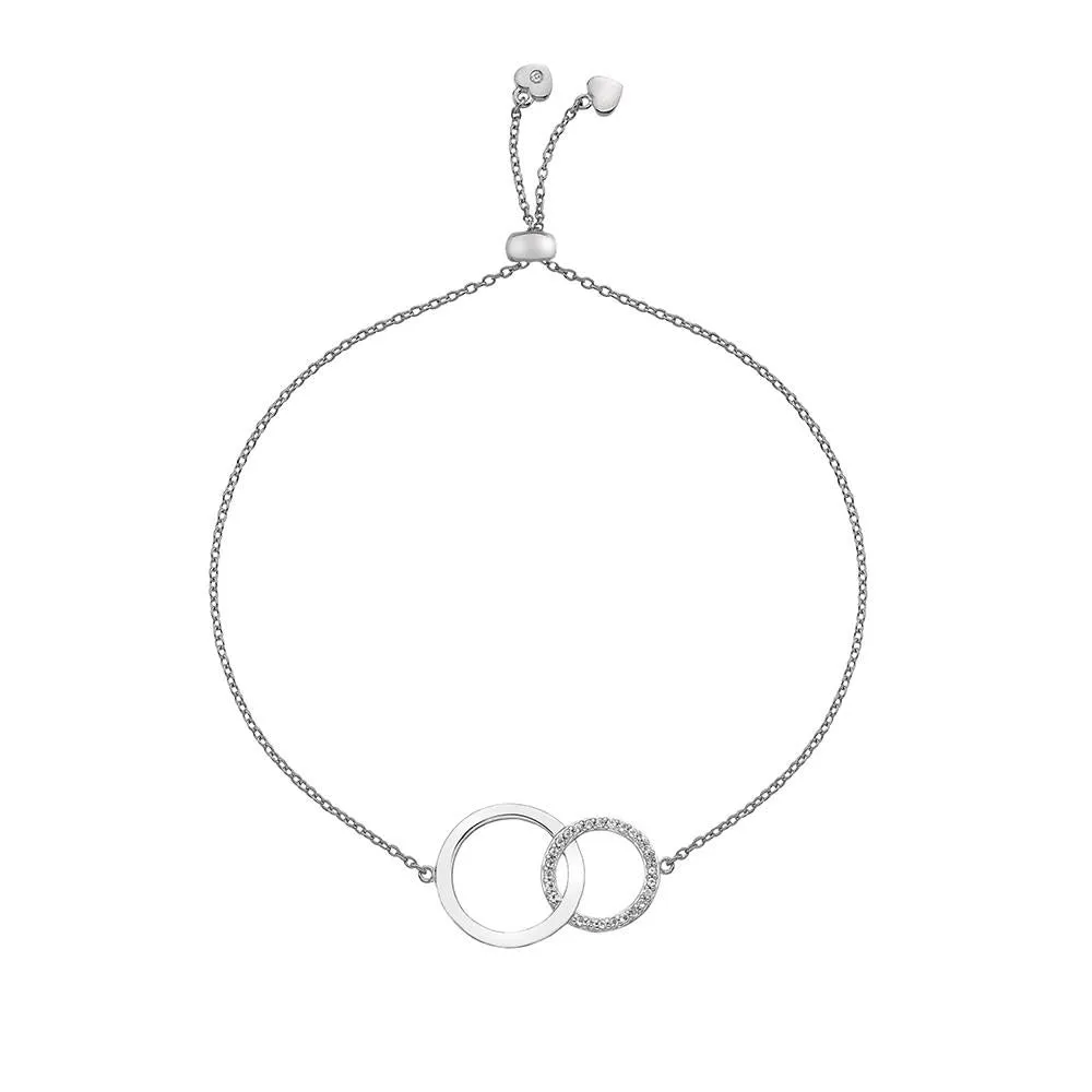 Hot Diamonds Jewellery Hot Diamonds Striking Circle Sterling Silver Bracelet