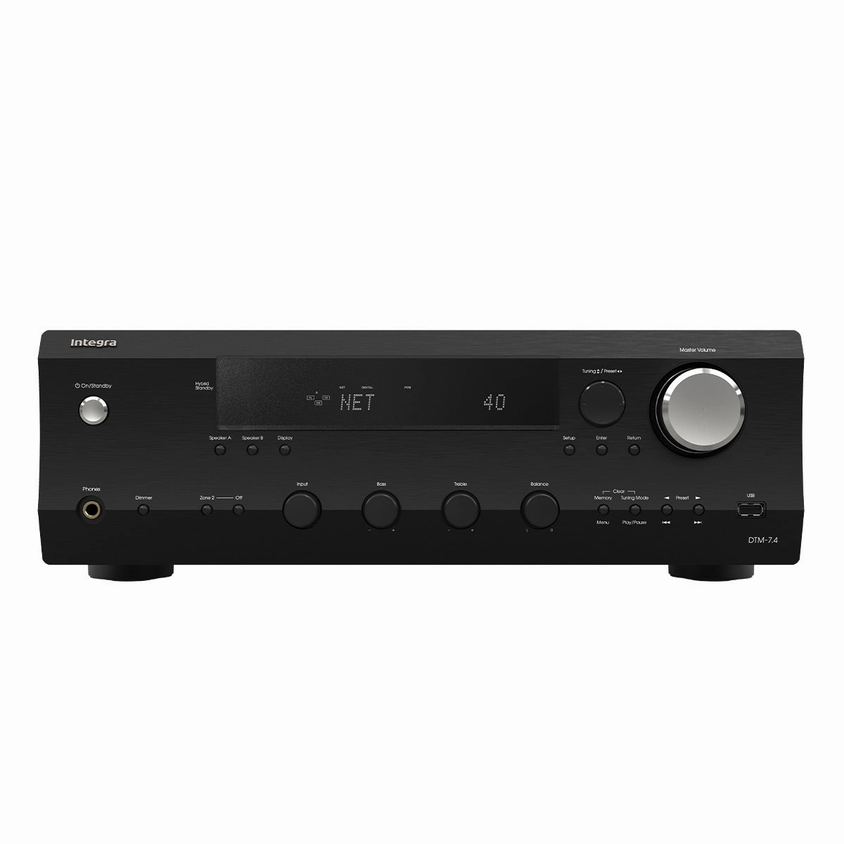 Integra DTM-7.4 Hi-Fi Network Stereo Receiver hi-fi volume knob,hi-fi remote control system,hi-fi smart amplifier