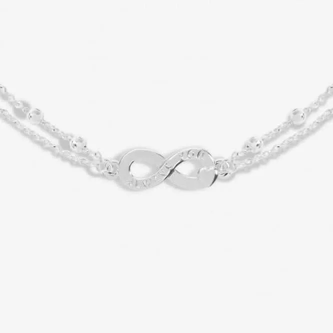 It Was Always You Silver Plated 18cm   3cm Bracelet 6738 Joma Jewellery