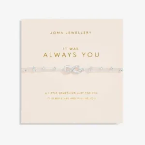 It Was Always You Silver Plated 18cm   3cm Bracelet 6738 Joma Jewellery