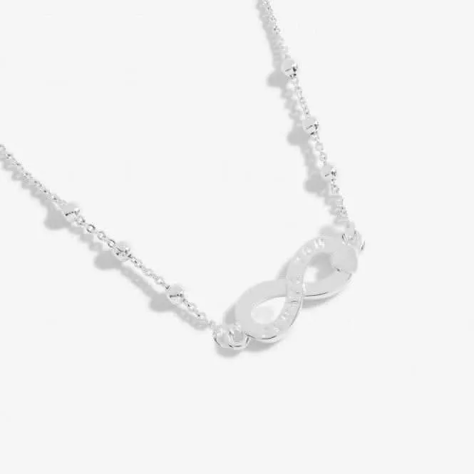 It Was Always You Silver Plated 46cm   5cm Necklace 6739 Joma Jewellery