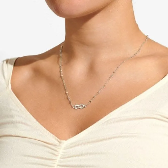 It Was Always You Silver Plated 46cm   5cm Necklace 6739 Joma Jewellery