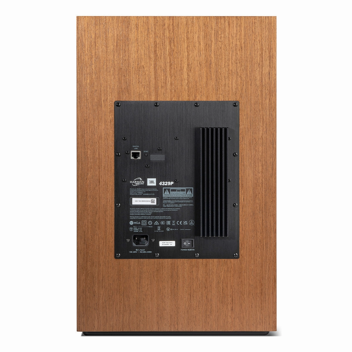 JBL 4329P Studio Monitor Powered Loudspeaker System (Walnut)
