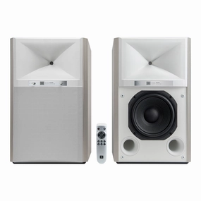 JBL 4329P Studio Monitor Powered Loudspeaker System (White)