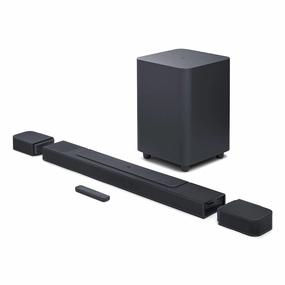JBL Bar 1000 Surround Sound System with 7.1.4 Channel Soundbar, 10" Wireless Subwoofer, and Detachable Rear Speakers Soundbars,TV Sound Systems,Bar Speakers