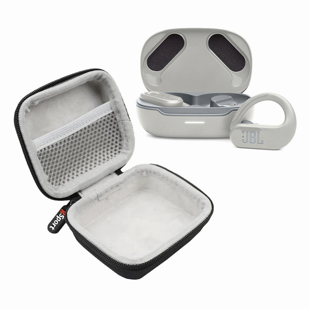 JBL Endurance Peak 3 Waterproof True Wireless In-Ear Sport Headphones with gSport Hardshell Case (White) Earbuds & In ear Headphones,In-ear Monitors,IEMs