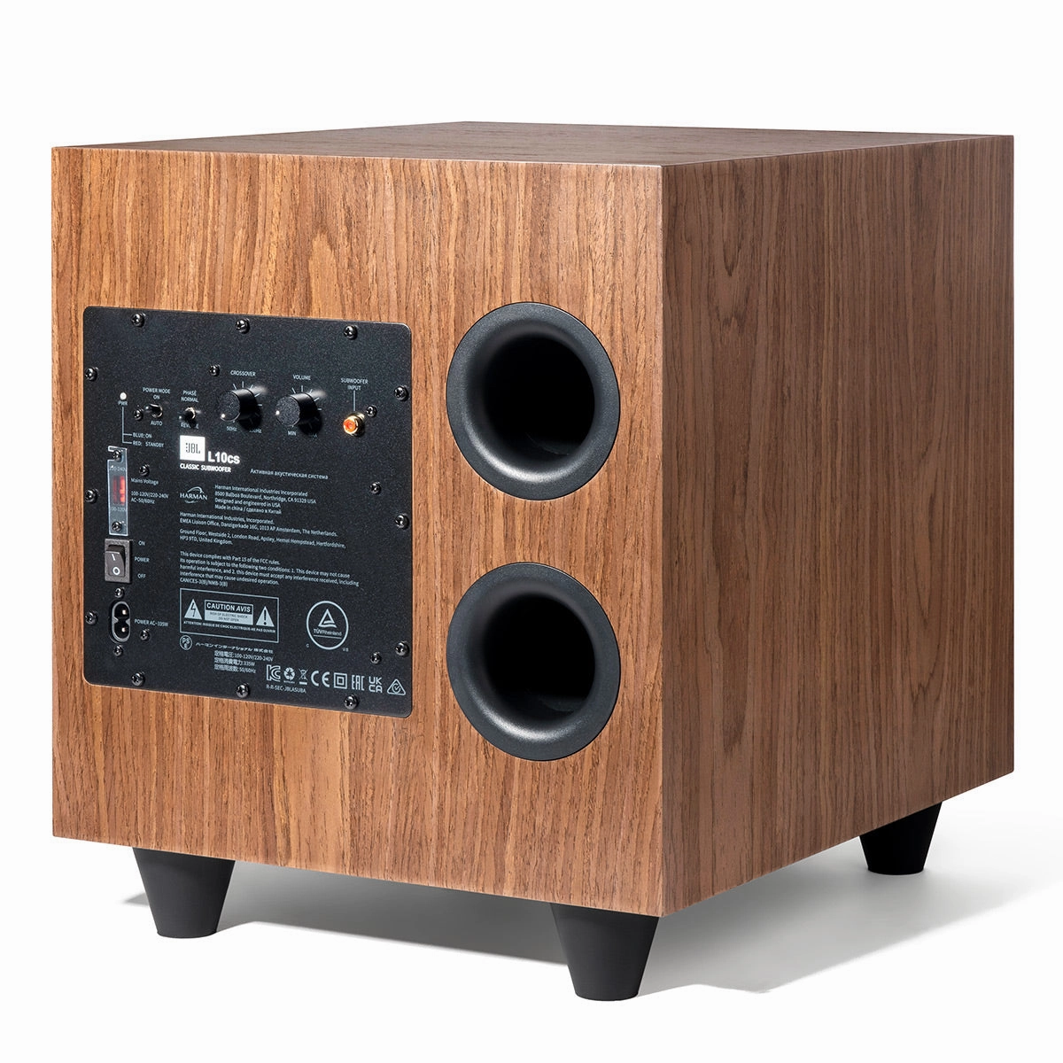 JBL L10cs 10 Inch Down Firing Subwoofer (Walnut)