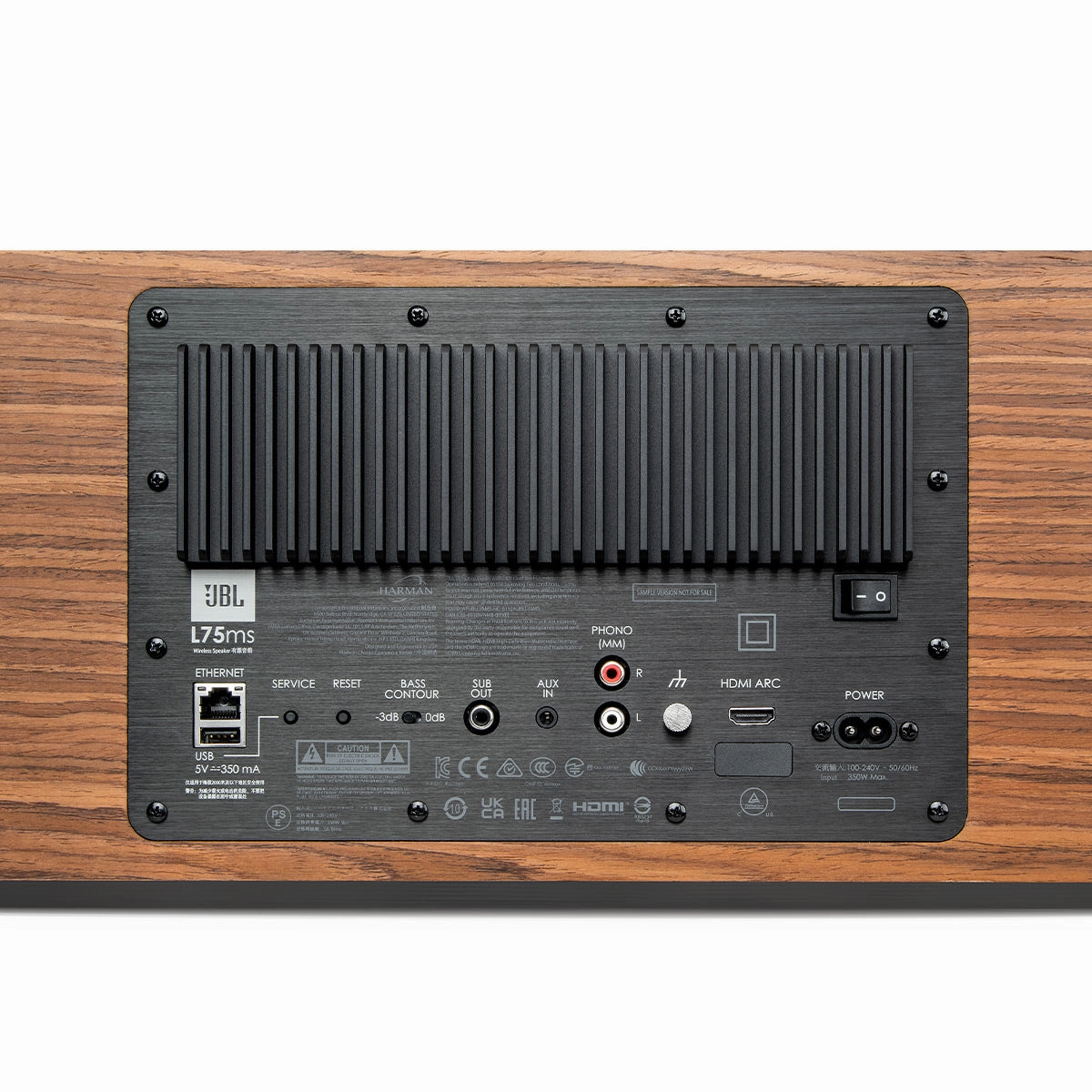 JBL L75MS Integrated Music System (Walnut/Black)