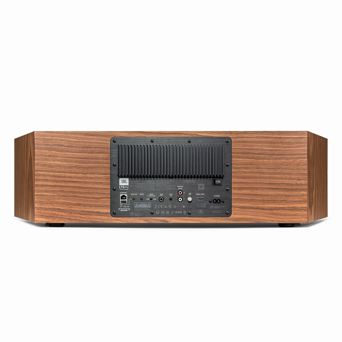 JBL L75MS Integrated Music System (Walnut/Black)