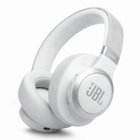 JBL Live 770NC Wireless Over-Ear Adaptive Noise Cancelling Headphones (White) Noise cancelling,ANC Headphones,Silence Technology