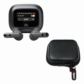 JBL Live Beam 3 True Wireless Noise Cancelling Earbud Bundle with gSport Case (Black) Earbuds & In ear Headphones,In-ear Monitors,IEMs