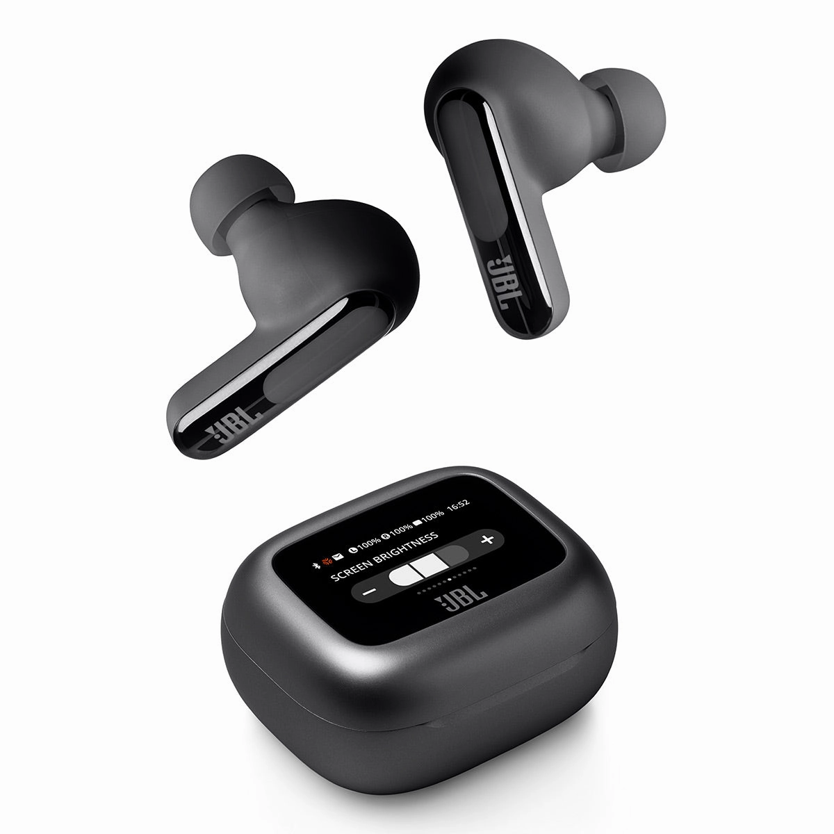 JBL Live Beam 3 True Wireless Noise Cancelling Earbud Bundle with gSport Case (Black)