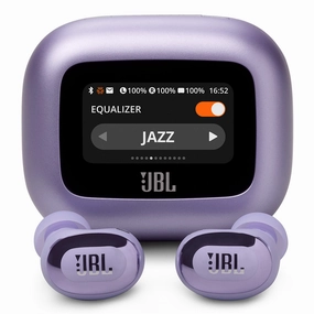 JBL Live Buds 3 Noise-Cancelling Earbuds with Smart Case (Purple) Earbuds & In ear Headphones,In-ear Monitors,IEMs