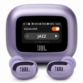 JBL Live Buds 3 Noise-Cancelling Earbuds with Smart Case (Purple) Noise cancelling,ANC Headphones,Silence Technology
