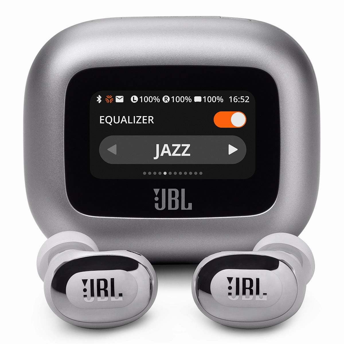 JBL Live Buds 3 True Wireless Noise Cancelling Earbud Bundle with gSport Case (Silver)