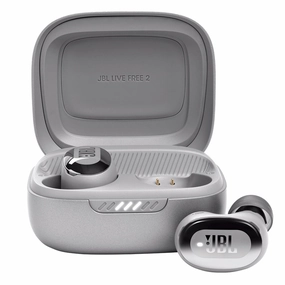 JBL Live Free 2 True Wireless Noise Cancelling Earbuds (Silver) Earbuds & In ear Headphones,In-ear Monitors,IEMs