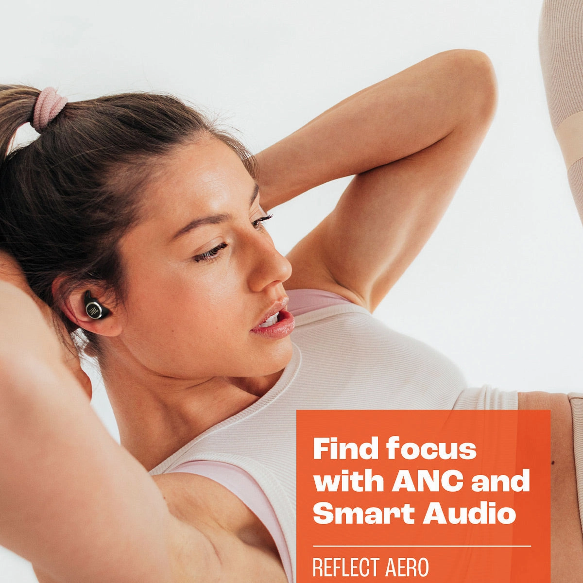 JBL Reflect Aero True Wireless Earbuds with Adaptive Noise Cancelling (Black)