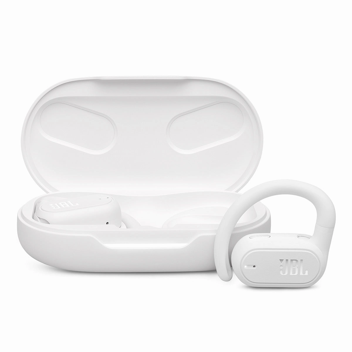 JBL Soundgear Sense Hybrid Open-Ear Headphones with Detachable Neckband (White) On ear,On-ear Headphones,Ear-pad Audio