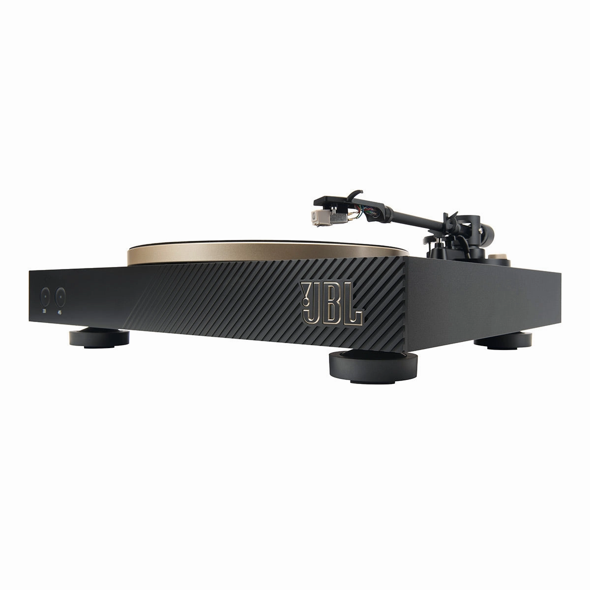 JBL Spinner BT Semi-Automatic Bluetooth Turntable with Authentics 500 Wireless Bluetooth Speaker (Black/Gold)