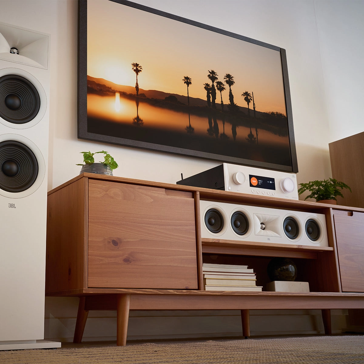 JBL Stage 245C Quad 4.5" Center Channel Speaker (White)
