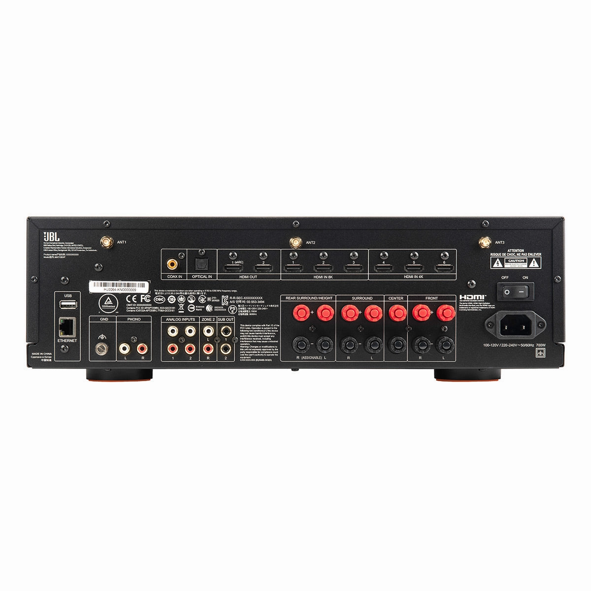 JBL Stage 5.1.2 Home Theater System with 12 in Sub and 125 Watts/Channel Receiver (Black)