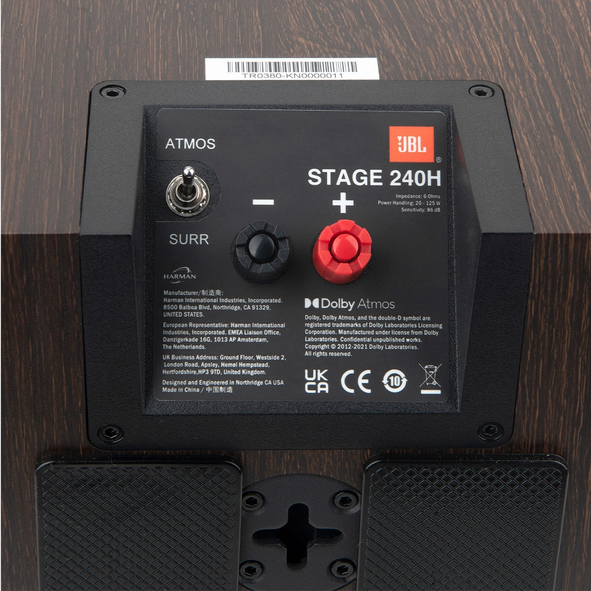 JBL Stage 5.1.4 Home Theater System with 12 in Sub and 140 Watts/Channel Receiver (Black)