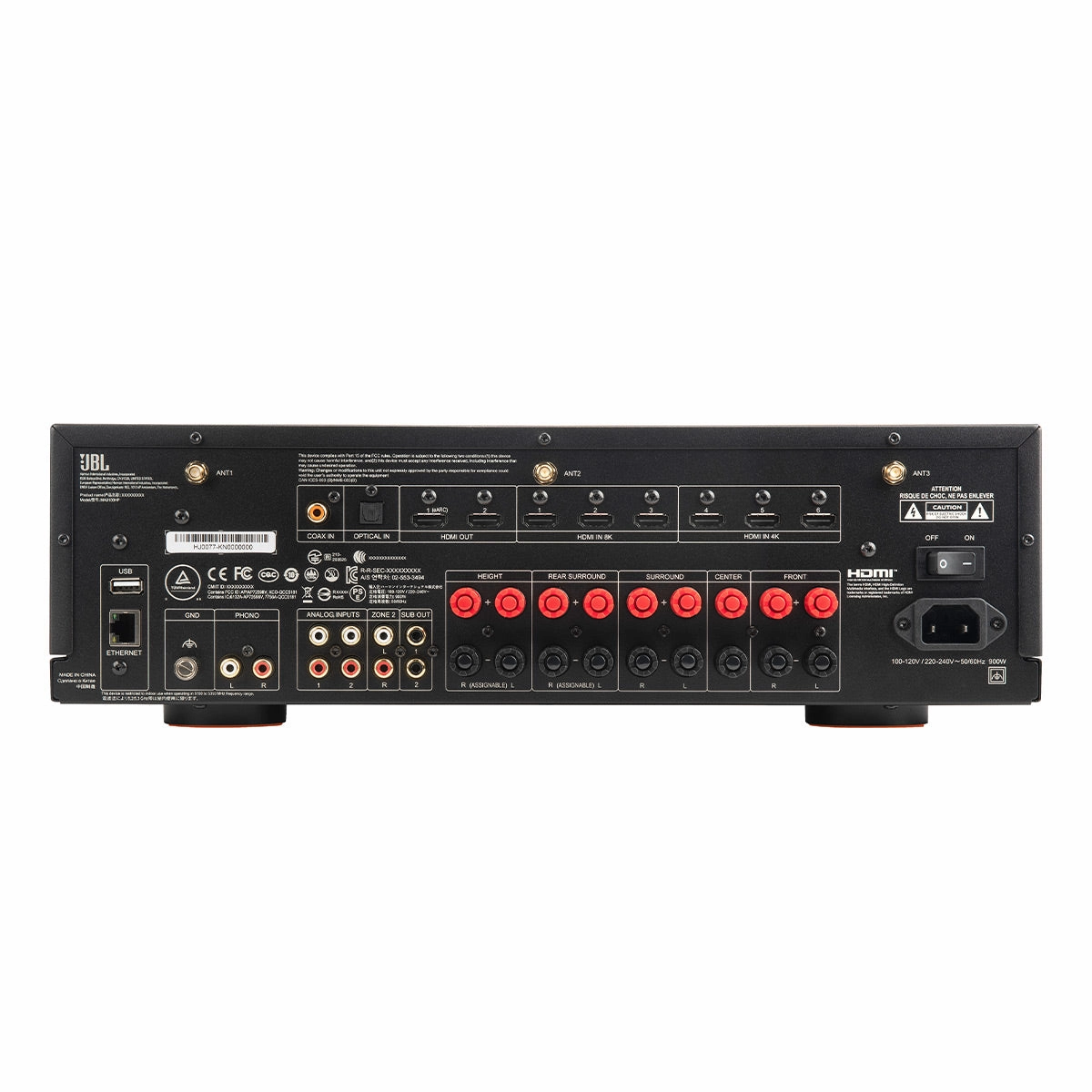 JBL Stage 5.1.4 Home Theater System with 12 in Sub and 140 Watts/Channel Receiver (Black)