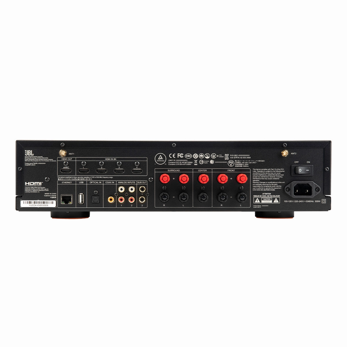 JBL Stage 5.1 Home Theater System with 10 in Sub and 75 Watts/Channel Receiver (Black)
