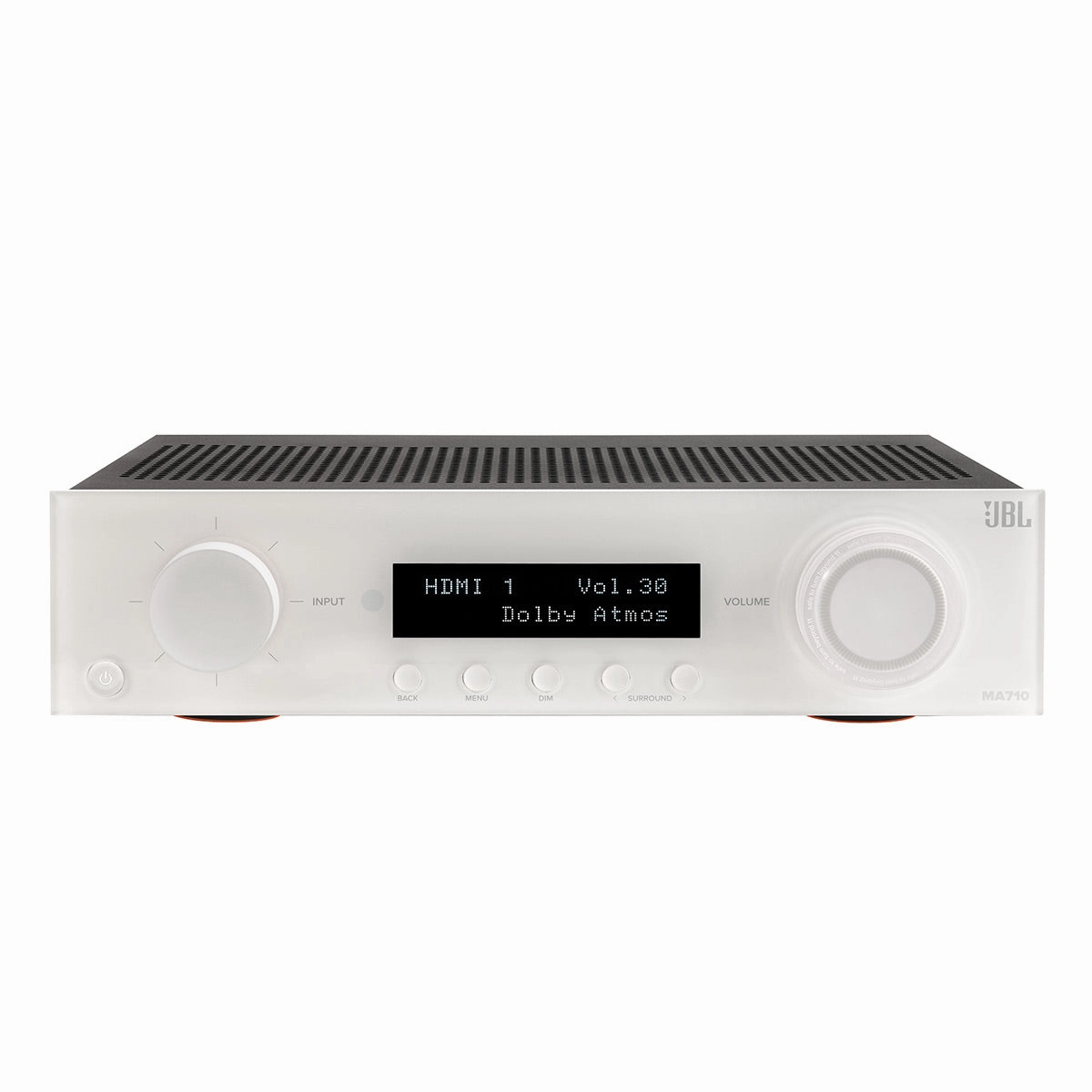 JBL Stage 5.1 Home Theater System with 12 in Sub and 100 Watts/Channel Receiver (White)